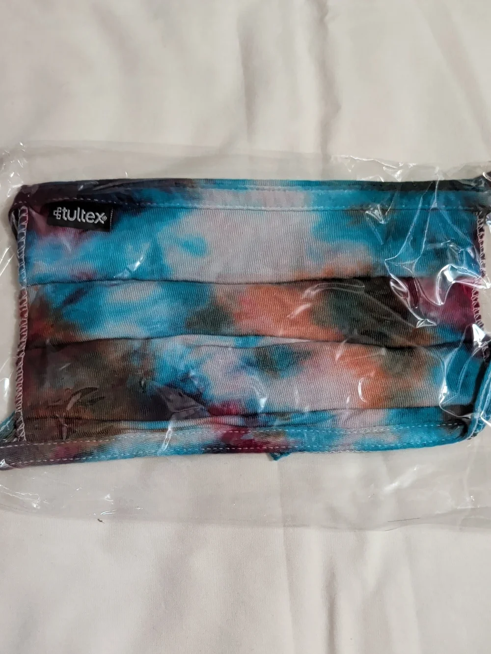 NWOT (004) Tultex Unisex Assorted Tie-Dye Face Masks Multi 8 Pack